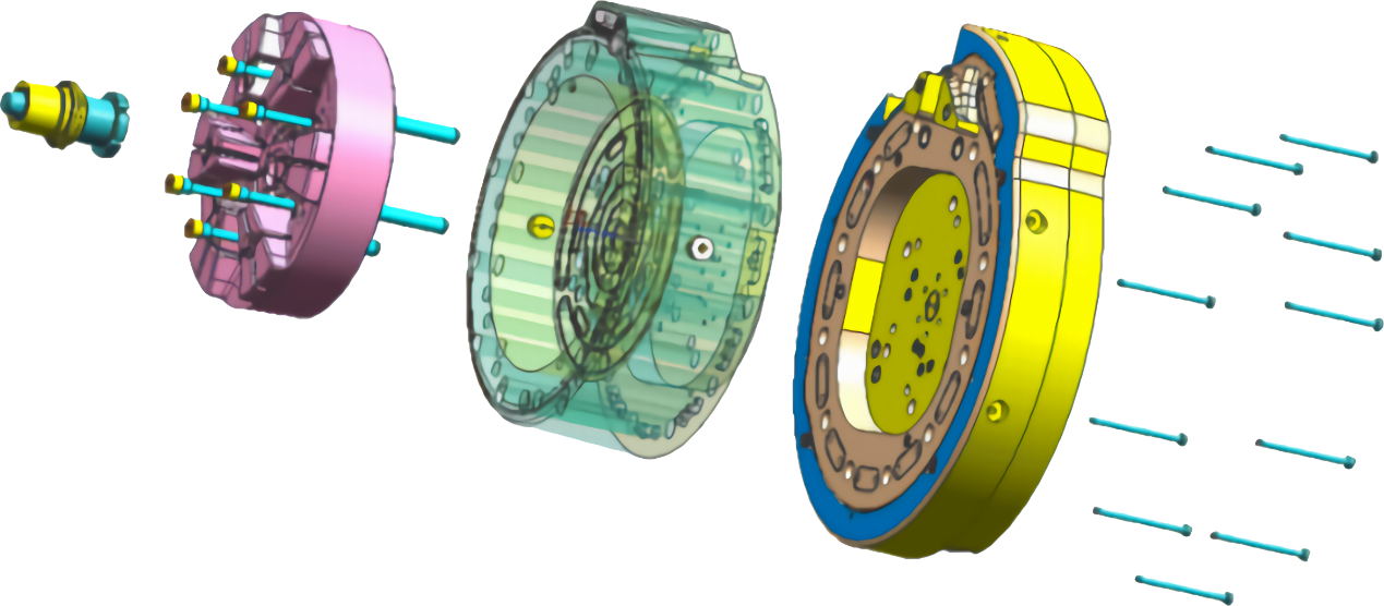 洗衣机滚筒后模 洗衣机滚筒后模